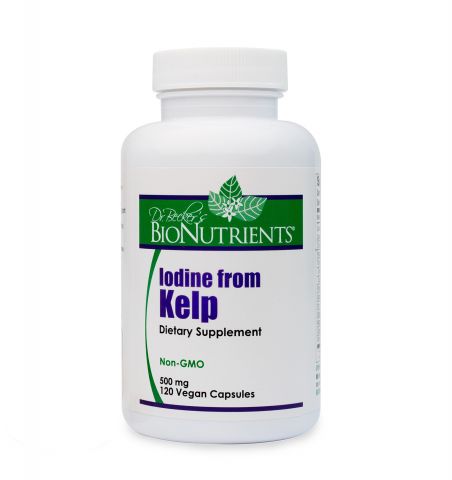 Iodine from Kelp, 500mg, 120 Capsules